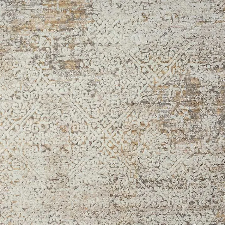 Kirklands Home Brisbane Beige Faded Damask Area Rug, 5x8 Online