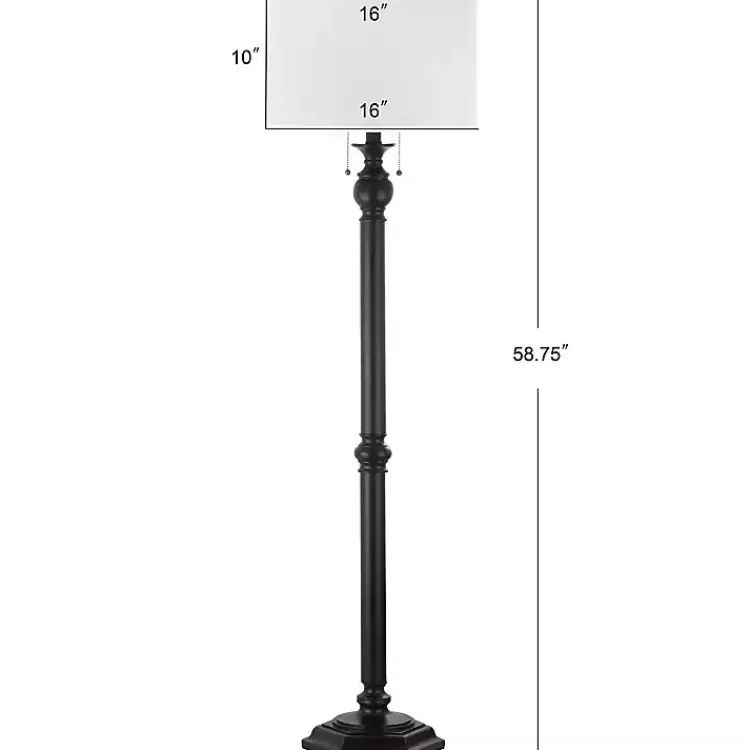 Kirklands Home Bronze Jessie Floor Lamp Ivory Outlet
