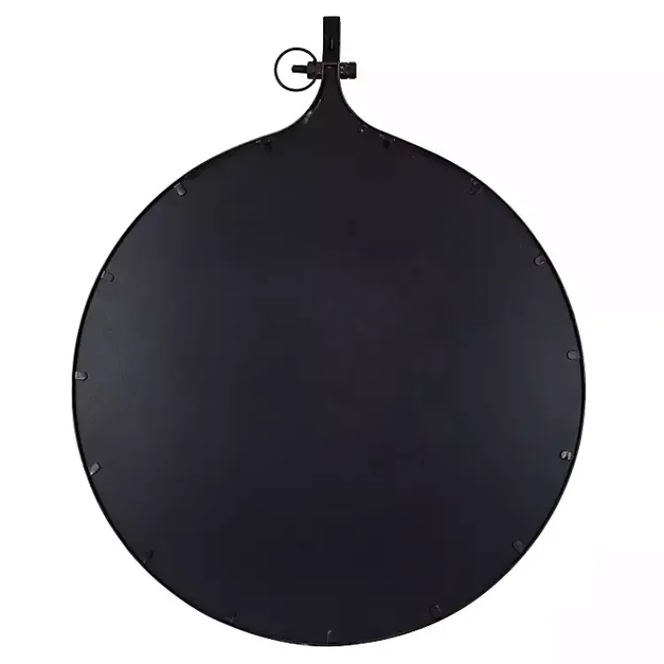Kirklands Home Bronze Metal Antique Round Wall Mirror Clearance