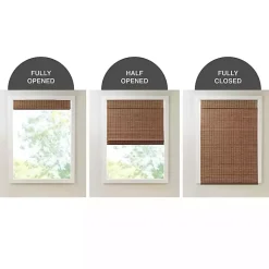 Kirklands Home Bamboo Light Filtering Roman Shade, 33 in. Brown Online