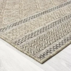 Kirklands Home Diamond Lattice Indoor/Outdoor Rug, 8x10 Brown Online