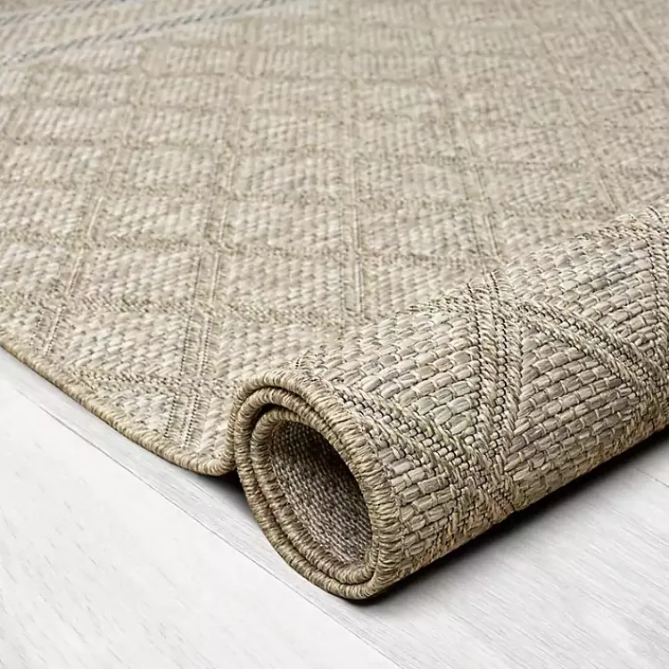 Kirklands Home Diamond Lattice Indoor/Outdoor Rug, 8x10 Brown Online