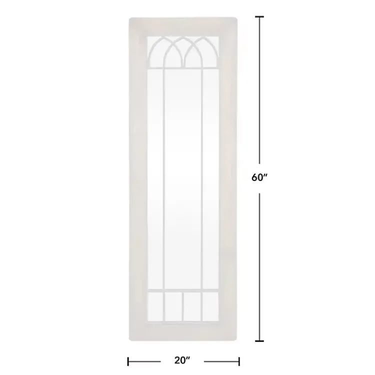 Kirklands Home Brown Larissa Arched Window Leaning Mirror
