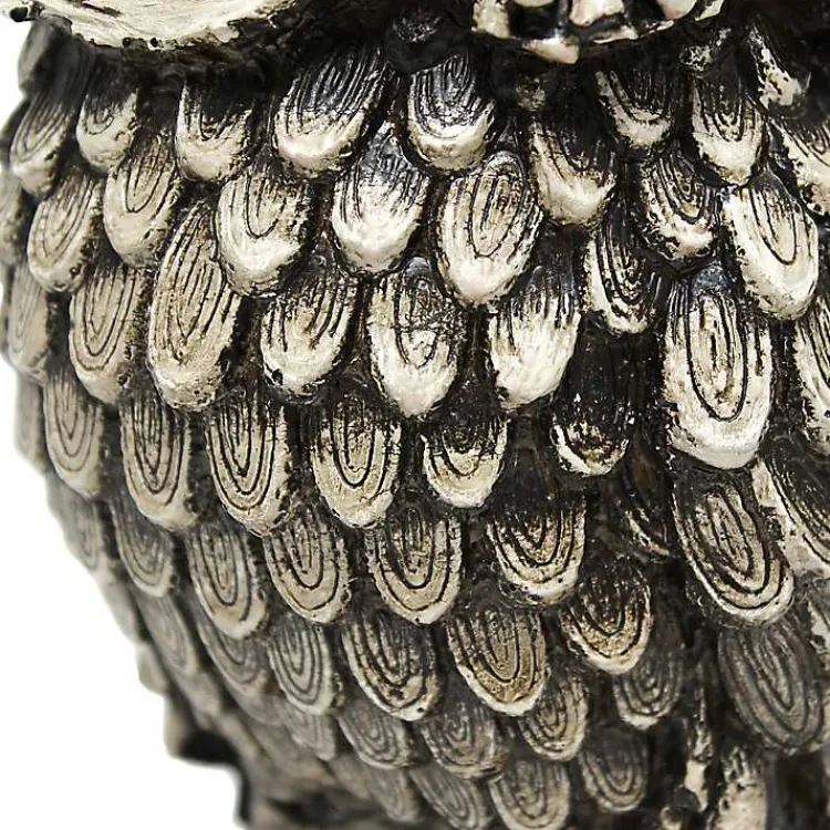 Kirklands Home Brown Owl and Shade Table Lamp Green Sale