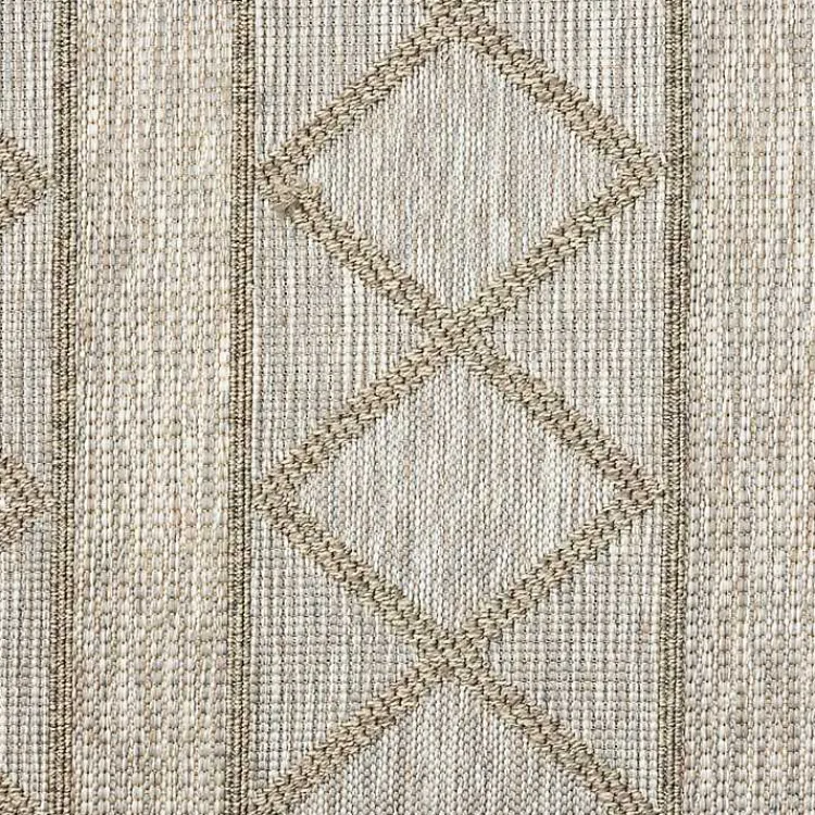 Kirklands Home Transitional Stripes Indoor/Outdoor Rug, 5x7 Brown Best