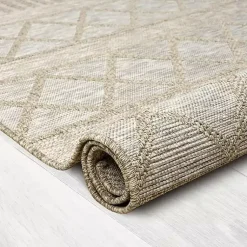 Kirklands Home Brown Transitional Stripes Outdoor Rug, 8x10 Best