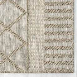 Kirklands Home Brown Transitional Stripes Outdoor Rug, 8x10 Best