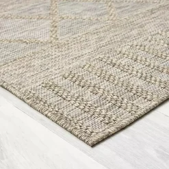 Kirklands Home Brown Transitional Stripes Outdoor Rug, 8x10 Best