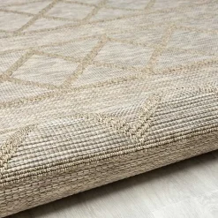 Kirklands Home Brown Transitional Stripes Outdoor Rug, 8x10 Best