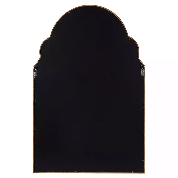 Kirklands Home Brown Wood Arch Hogan Wall Mirror Outlet