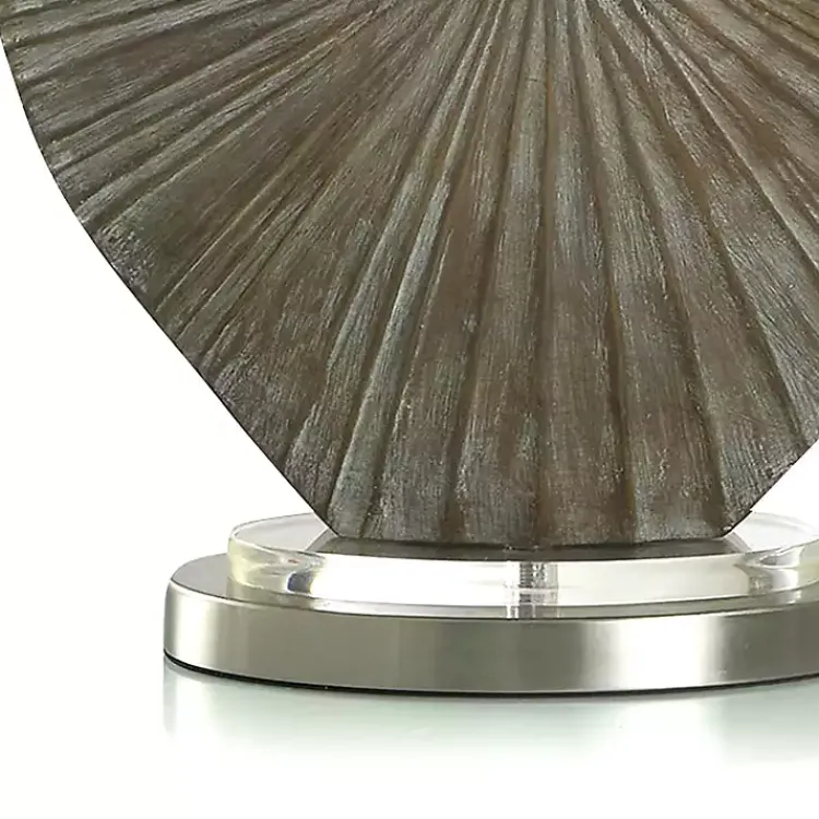 Kirklands Home Brushed Brown Shell Table Lamp Gray Clearance