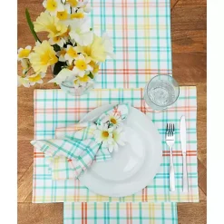 Easter Decorations>Kirklands Home Bunny Trail Plaid Placemats, Set of 6