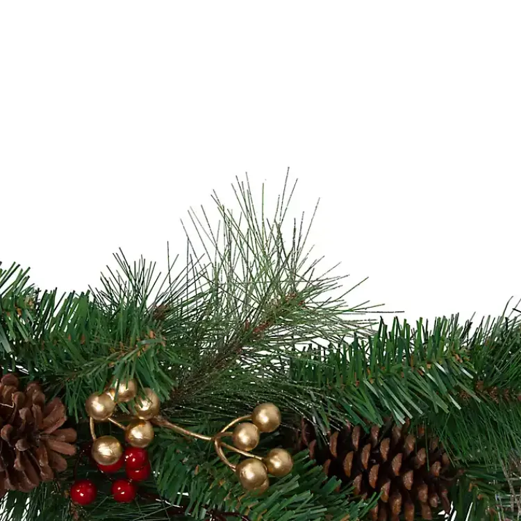 Christmas Arrangements & Garland>Kirklands Home Burlap Buffalo Check Foliage Garland