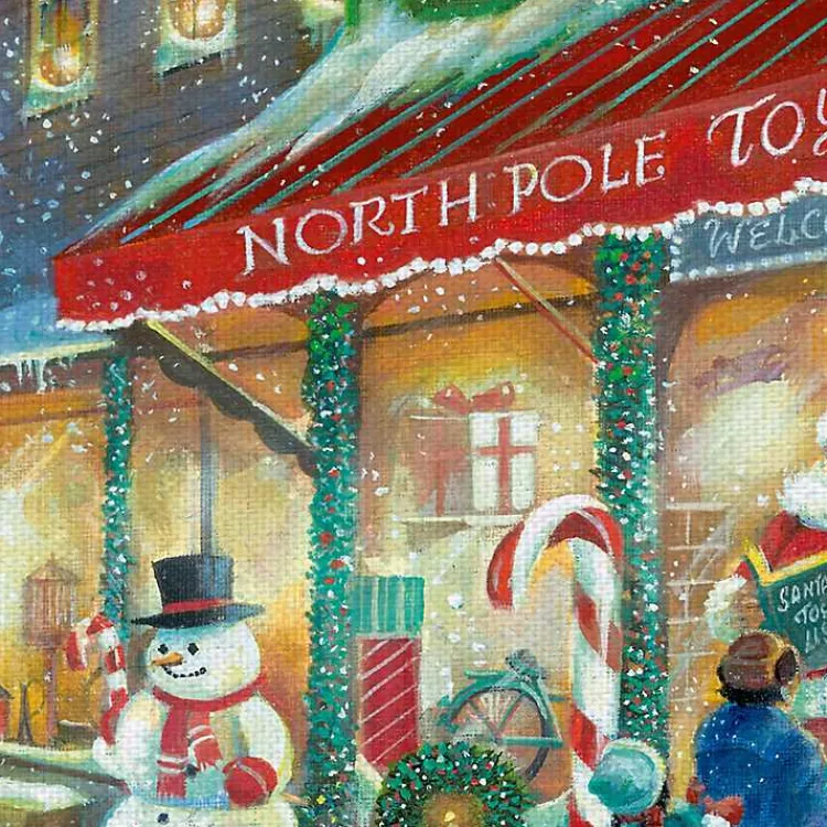 Christmas Art & Wall Decor>Kirklands Home Candy Cane Lane Canvas Art Print Multi
