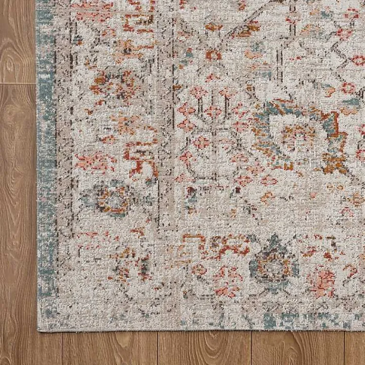 Kirklands Home Caramel Botanical Indoor/Outdoor Area Rug, 5x7 Hot