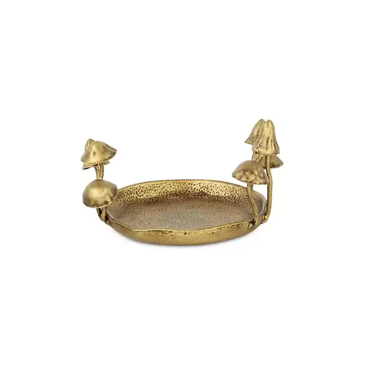 Decorative Trays>Kirklands Home Cast Iron Catchall Mushroom Tray Gold