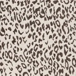 Kirklands Home Cauli Leopard Print Round Outdoor Rug, 7 ft. Black