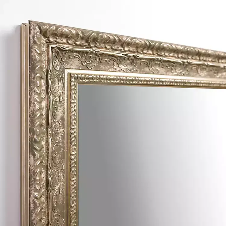 Kirklands Home Champagne Vintage Wall Mirror Gold Clearance