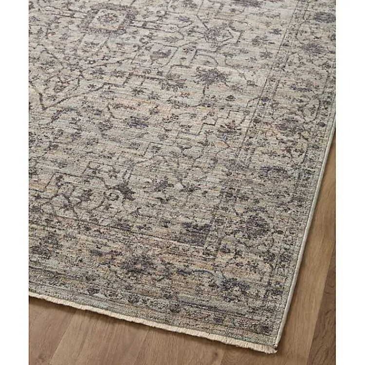 Kirklands Home Charcoal Sorrento Medallion Area Rug, 7x10 Gray Discount
