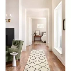 Kirklands Home Chris Loves Julia x Loloi Alice Cream Runner, 2x4 New