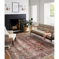 Kirklands Home Chris Loves Julia x Loloi Jules Merlot Runner, 2x3 Discount