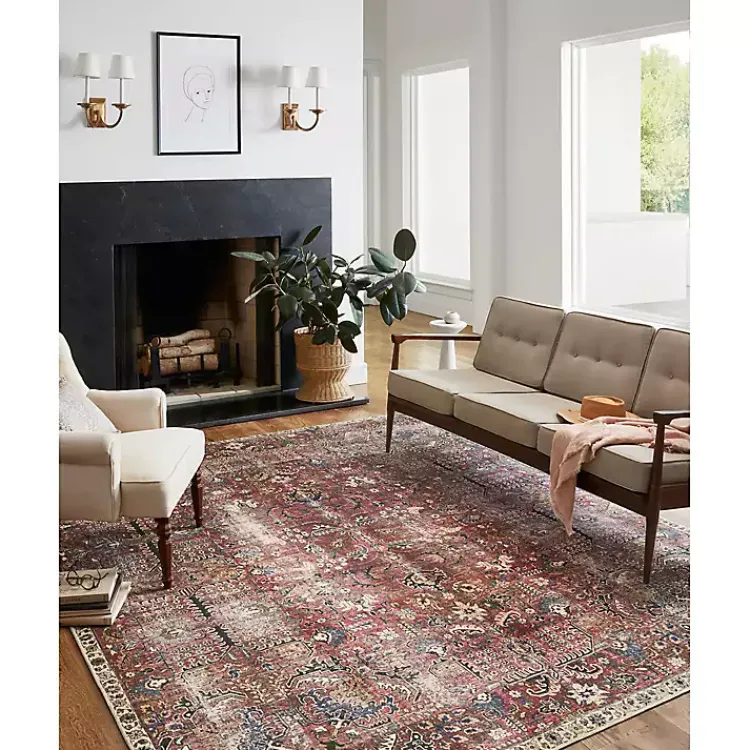 Kirklands Home Chris Loves Julia x Loloi Jules Merlot Rug, 7x9 Best