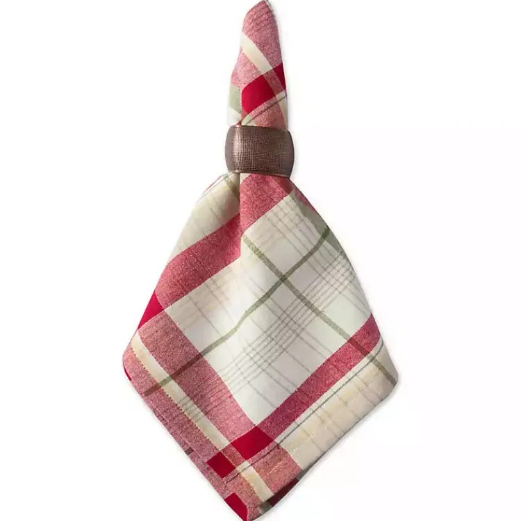 Christmas Dining & Entertaining>Kirklands Home Christmas Orchard Plaid Napkins, Set of 6 Multi