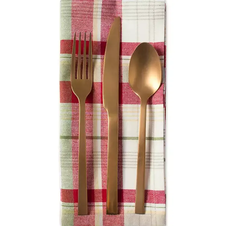 Christmas Dining & Entertaining>Kirklands Home Christmas Orchard Plaid Napkins, Set of 6 Multi