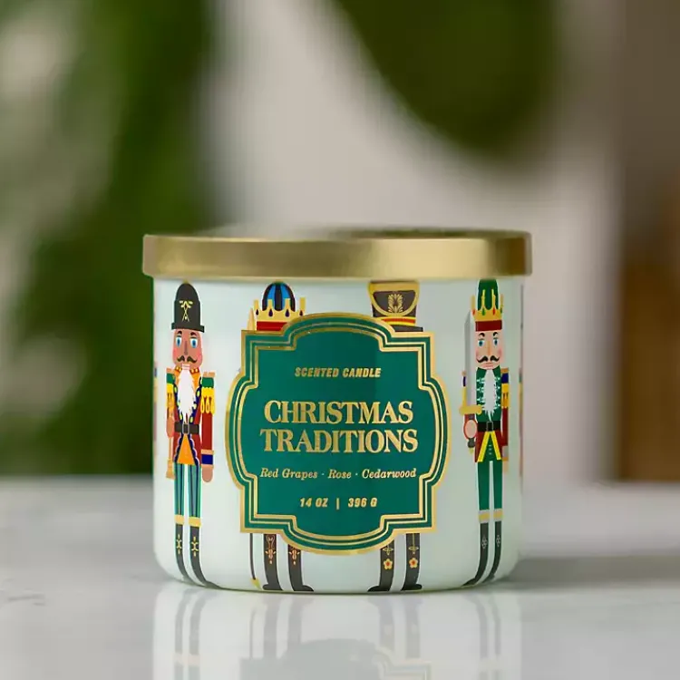 Candles>Kirklands Home Christmas Traditions Triple Wick Jar Candle