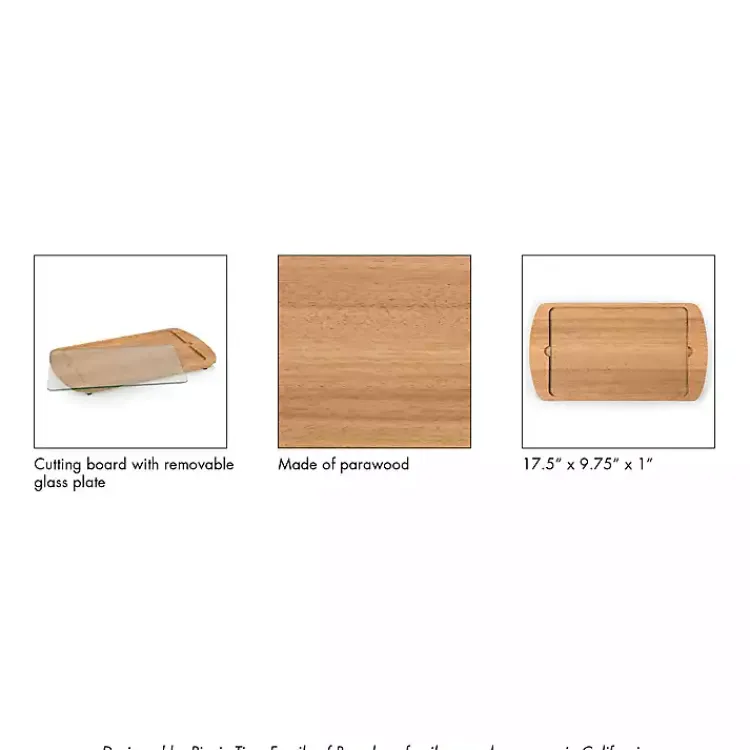 Kirklands Home Cincinnati Bearcats Wood and Glass Serving Board Discount