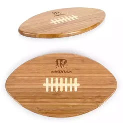 Kirklands Home Cincinnati Bengals Bamboo Football Cutting Board Tan