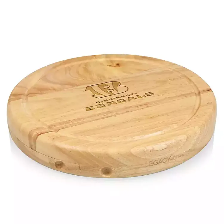 Kirklands Home Cincinnati Bengals Cheese Board and Tool Set Tan