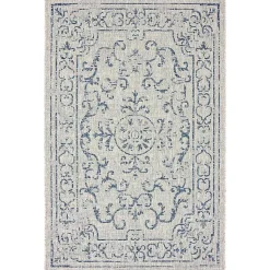 Kirklands Home Classicism Sun Shower Outdoor Area Rug, 5x8 New
