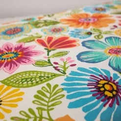 Kirklands Home Colorful Floral Outdoor Seat Cushions, Set of 2 Multi Hot