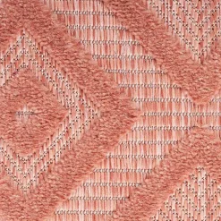 Kirklands Home Coral Diamond Indoor/Outdoor Area Rug, 5x7 Orange Clearance