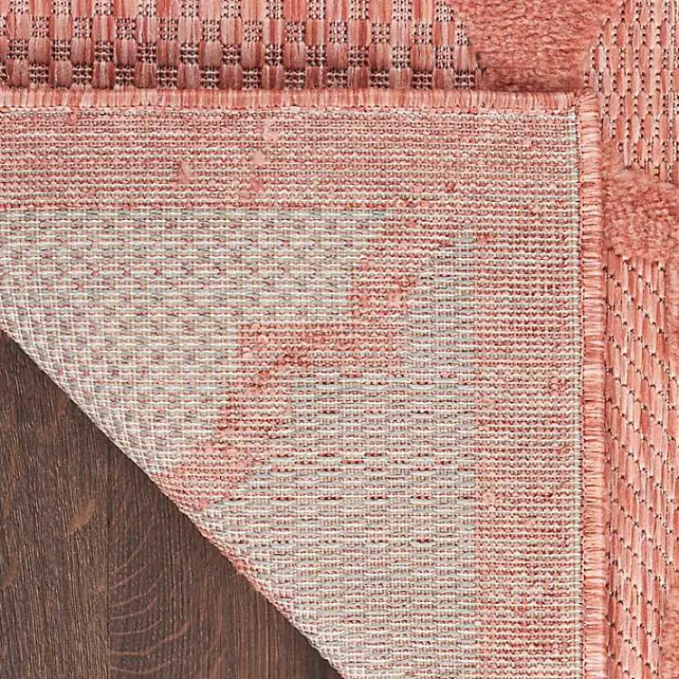Kirklands Home Coral Trellis Indoor/Outdoor Area Rug, 6x9 Pink Best