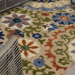 Kirklands Home Coraline Outdoor Area Rug, 6x9 Multi Hot