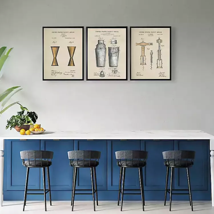 Kirklands Home Cork Screw Patent Framed Art Print Clearance