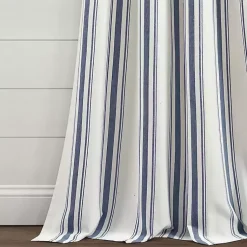 Kirklands Home Cotton Candy Farmhouse Curtain Panel Set, 95 in. Blue Online