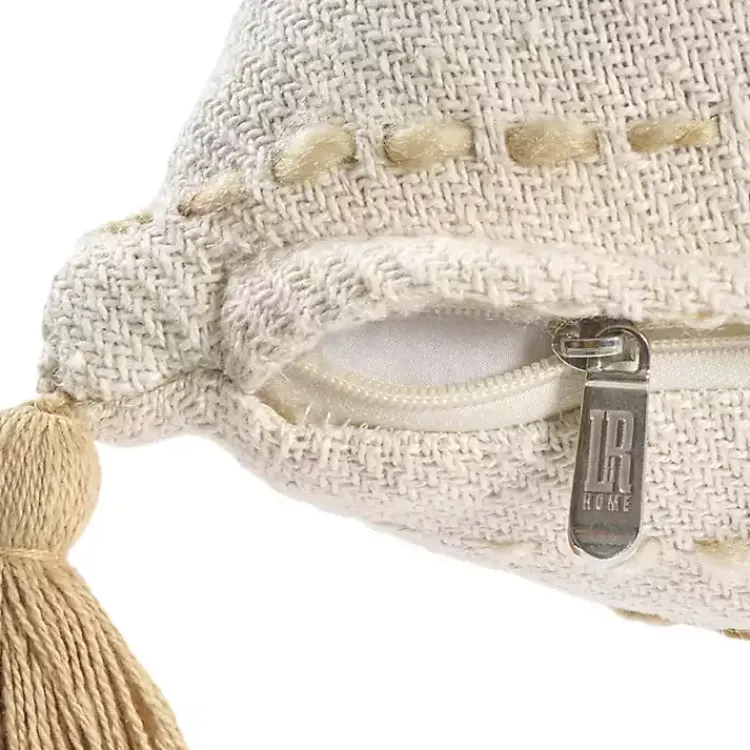 Pillows>Kirklands Home Cream & Neutral Ombre Dash Throw Pillow Tan