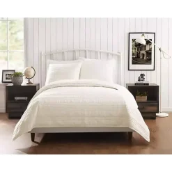 Kirklands Home Cream Atmosphere King Quilt Ivory New