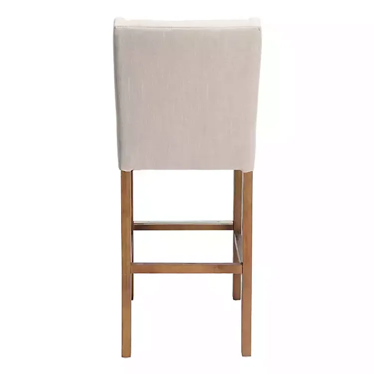 Kirklands Home Cream Button Tufted Kia Barstool Ivory New