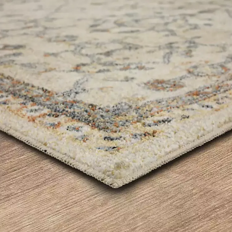 Kirklands Home Cream Granary Floral Area Rug, 6x9 Ivory Hot