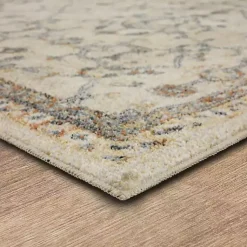 Kirklands Home Cream Granary Floral Runner, 2x8 Ivory Outlet