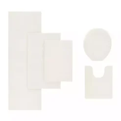 Kirklands Home Cream High Pile Marshmallow Bath Mat, 72 in. Ivory Clearance