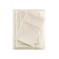 Kirklands Home Cream Rich Cooling Cotton King Sheet Set Ivory New