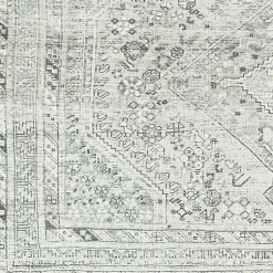Kirklands Home Cream Traditional Washable Area Rug, 6x9 Ivory Sale