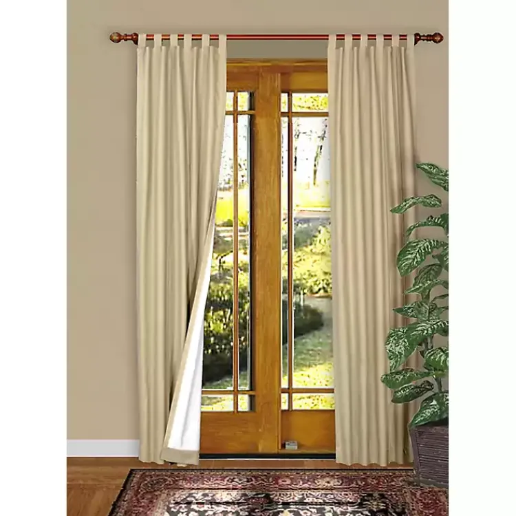 Kirklands Home Cream Weathermate Blackout Curtain Panel, 63 in. Ivory Discount