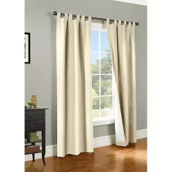 Kirklands Home Cream Weathermate Blackout Curtain Panel, 84 in. Ivory Discount