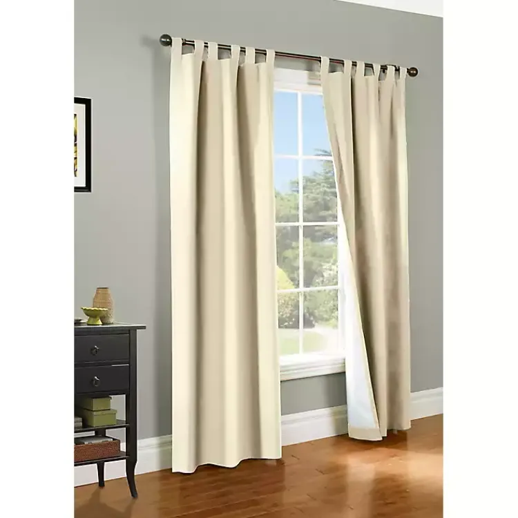 Kirklands Home Cream Weathermate Blackout Curtain Panel, 84 in. Ivory Discount